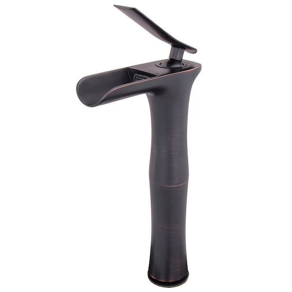 Novatto VICTORIA Single Lever Waterfall Vessel Faucet, Oil Rubbed Bronze GF-365ORB - main